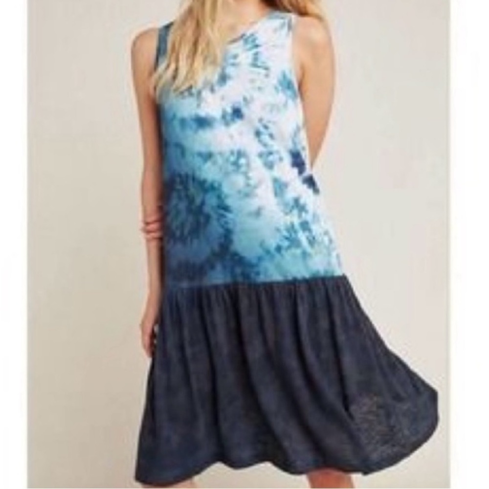 NWT Anthropologie Saturday Sunday Maisie Jersey Dress M Tye Dye